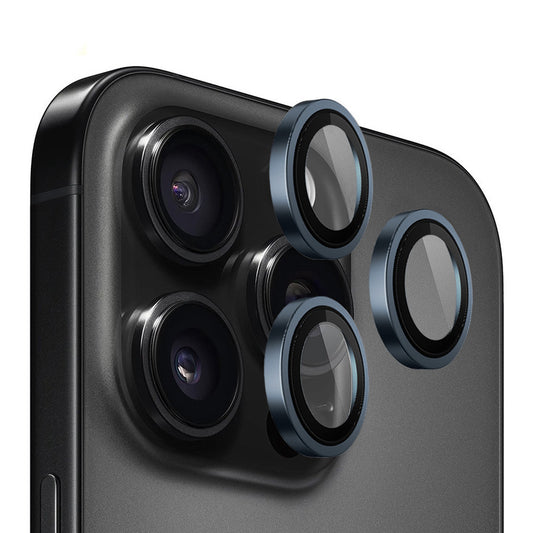 Zaščitna folija za zadnjo kamero Blueo Metal Frame za Apple iPhone 15 Pro, kaljeno steklo, modra