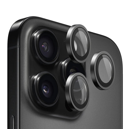 Zaščitna folija za zadnjo kamero Blueo Metal Frame za Apple iPhone 16 Pro Max / 16 Pro, kaljeno steklo, črna