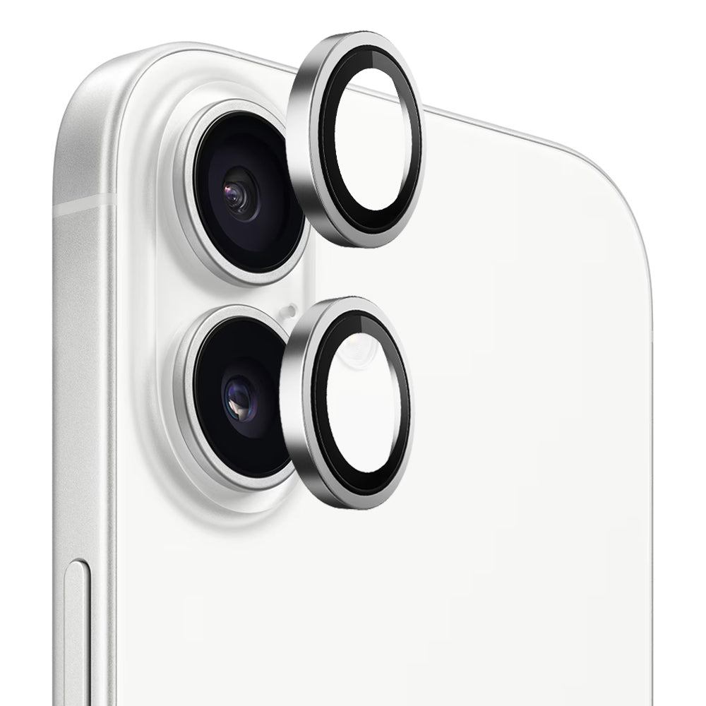 Zaščitna folija za zadnjo kamero Blueo Metal Frame za Apple iPhone 17, Kaljeno steklo, Srebrna