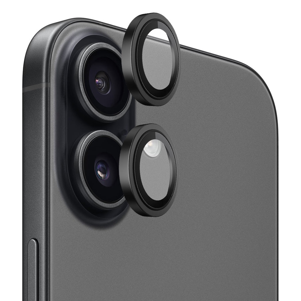 Zaščitna folija za zadnjo kamero Blueo Metal Frame za Apple iPhone 17, Kaljeno steklo, Črna