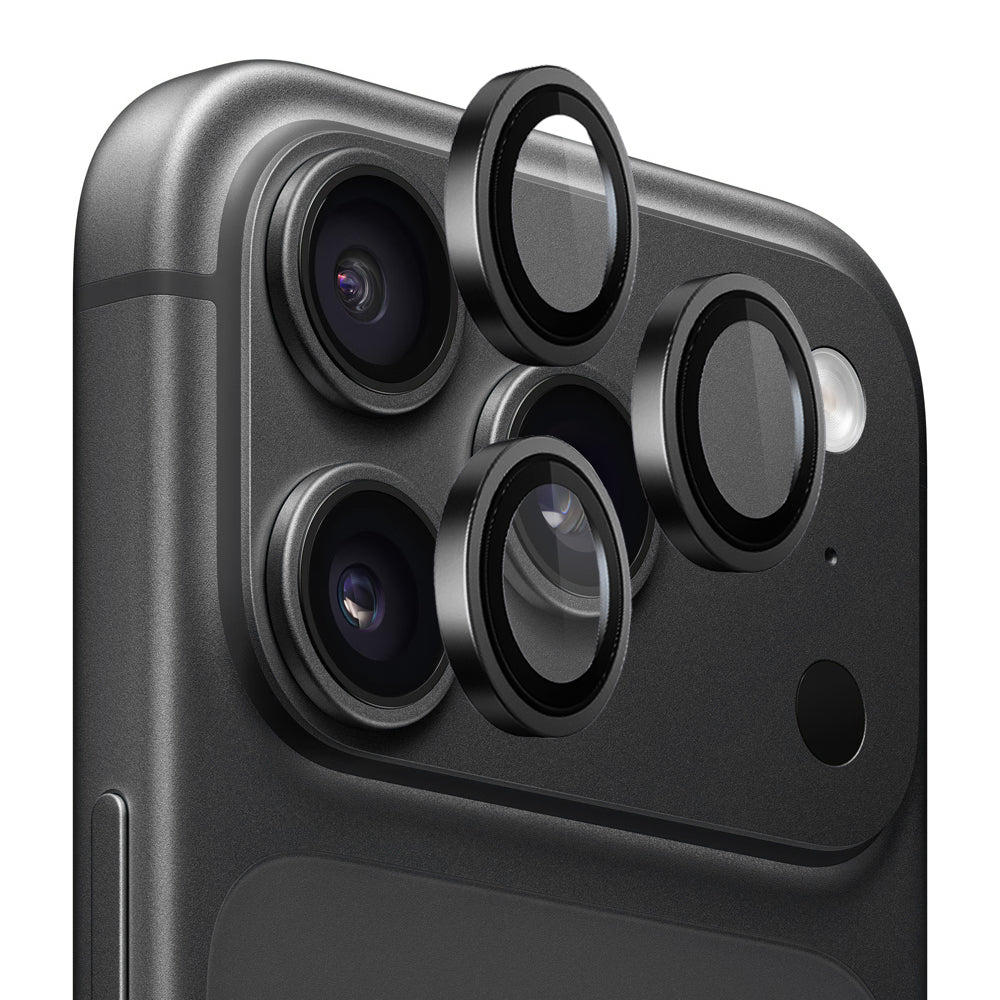Zaščitna folija za zadnjo kamero Blueo Metal Frame za Apple iPhone 18 Pro / 18 Pro Max, kaljeno steklo, črna