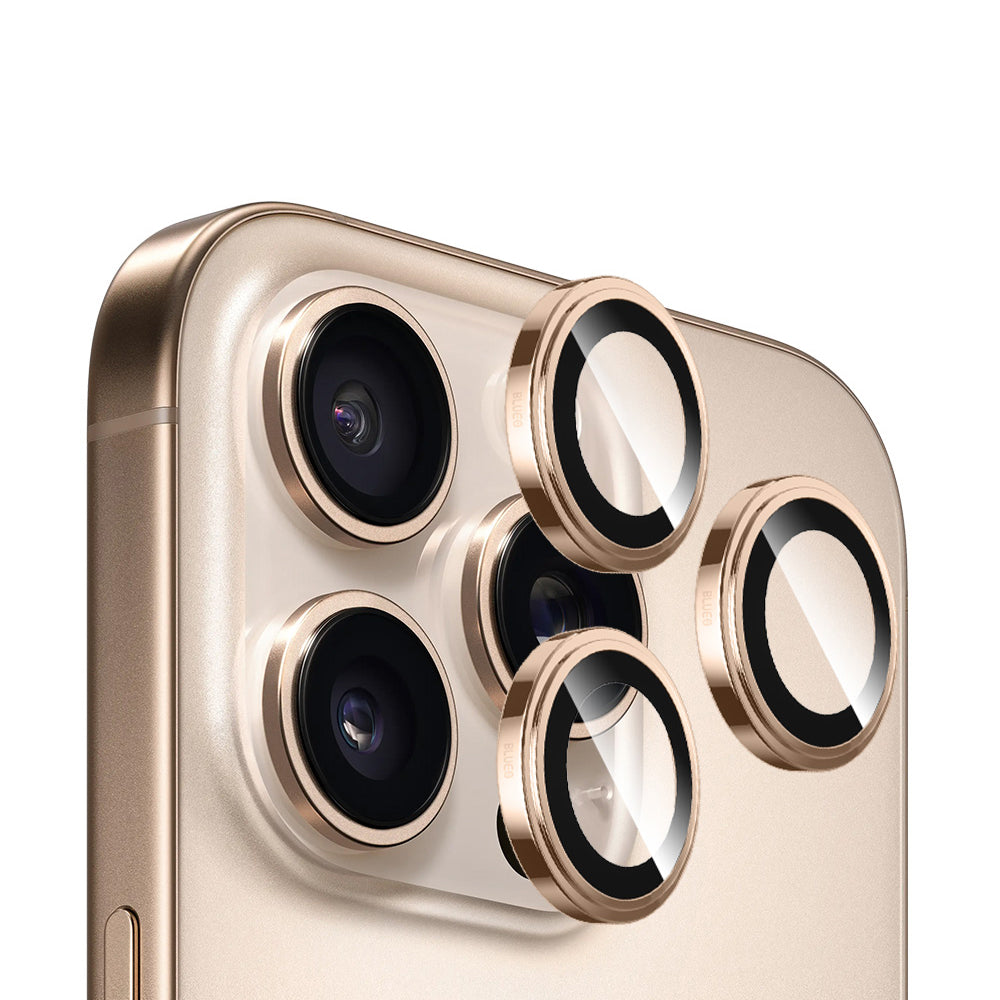 Zaščitna folija za zadnjo kamero Blueo Sapphire Crystal za Apple iPhone 14 Pro Max / 14 Pro, kaljeno steklo, zlata