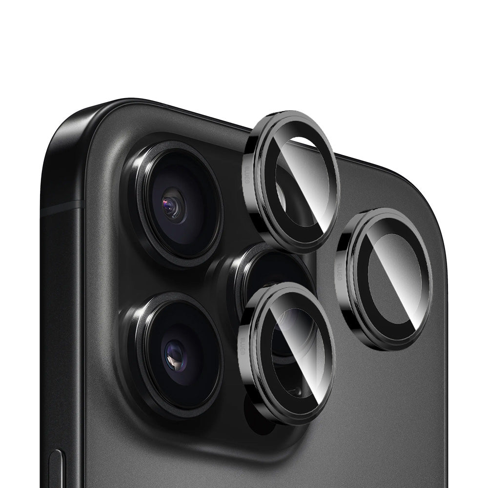 Zaščitna folija za zadnjo kamero Blueo Sapphire Crystal za Apple iPhone 14 Pro Max / 14 Pro, kaljeno steklo, črna