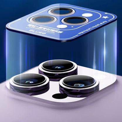 Zaščitna folija za zadnjo kamero Blueo Sapphire Crystal za Apple iPhone 14 Pro Max / 14 Pro, kaljeno steklo, črna