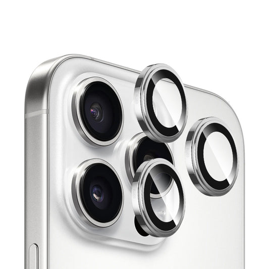 Zaščitna folija za zadnjo kamero Blueo Sapphire Crystal za Apple iPhone 16 Pro Max / 16 Pro, kaljeno steklo, srebrna