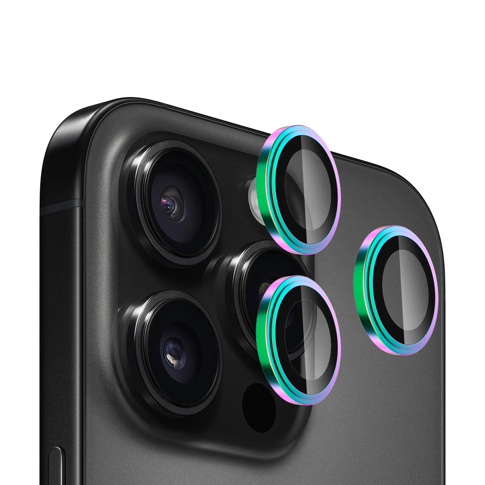 Zaščitna folija za zadnjo kamero Blueo Sapphire Crystal za Apple iPhone 16 Pro Max / 16 Pro, kaljeno steklo, večbarvno