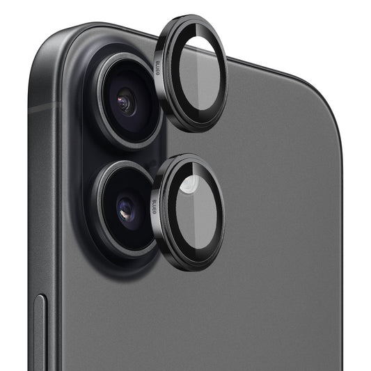 Zaščitna folija za zadnjo kamero Blueo Sapphire Crystal za Apple iPhone 17, Kaljeno steklo, Črna