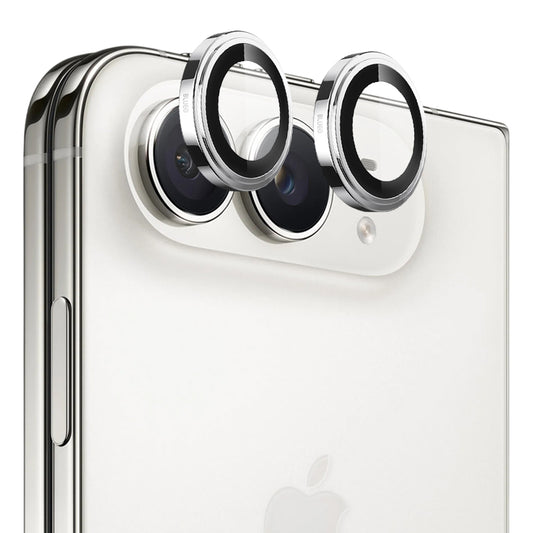 Zaščitna folija za zadnjo kamero Blueo Sapphire Crystal za Apple iPhone Duo, kaljeno steklo, srebrna