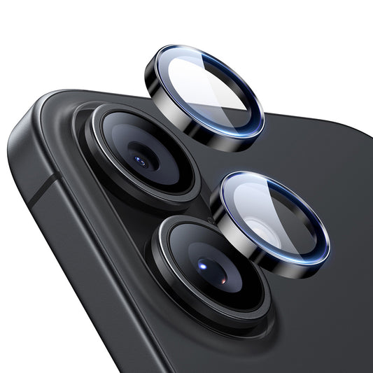 Zaščitna folija za zadnjo kamero ESR Armorite za Apple iPhone 17 / 16 Plus / 16, Kaljeno steklo, Črna