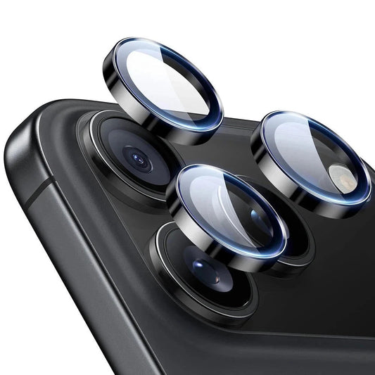 Zaščitna folija za zadnjo kamero ESR Armorite za Apple iPhone 17 Pro Max, Kaljeno steklo, Set 2 kosa, Črna