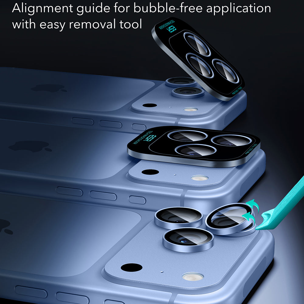 Zaščitna folija za zadnjo kamero ESR Armorite za Apple iPhone 18 Pro / 18 Pro max, kaljeno steklo, modra