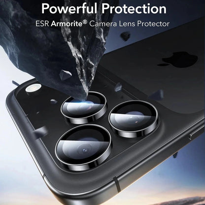 Zaščitna folija za zadnjo kamero ESR Armorite za Apple iPhone 18 Pro / 18 Pro max, kaljeno steklo, črna