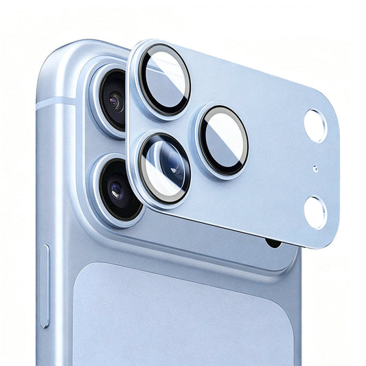 Zaščitna folija za zadnjo kamero Lito Crown Halo AR + AF za Apple iPhone 18 Pro Max, kaljeno steklo, modra