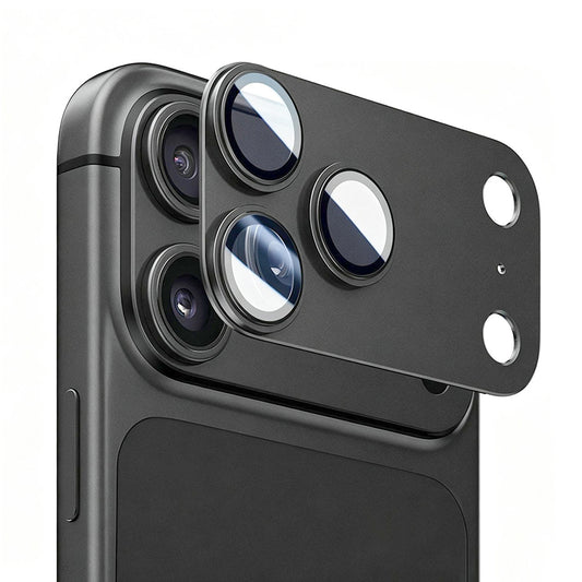 Zaščitna folija za zadnjo kamero Lito Crown Halo AR + AF za Apple iPhone 18 Pro Max, kaljeno steklo, črna