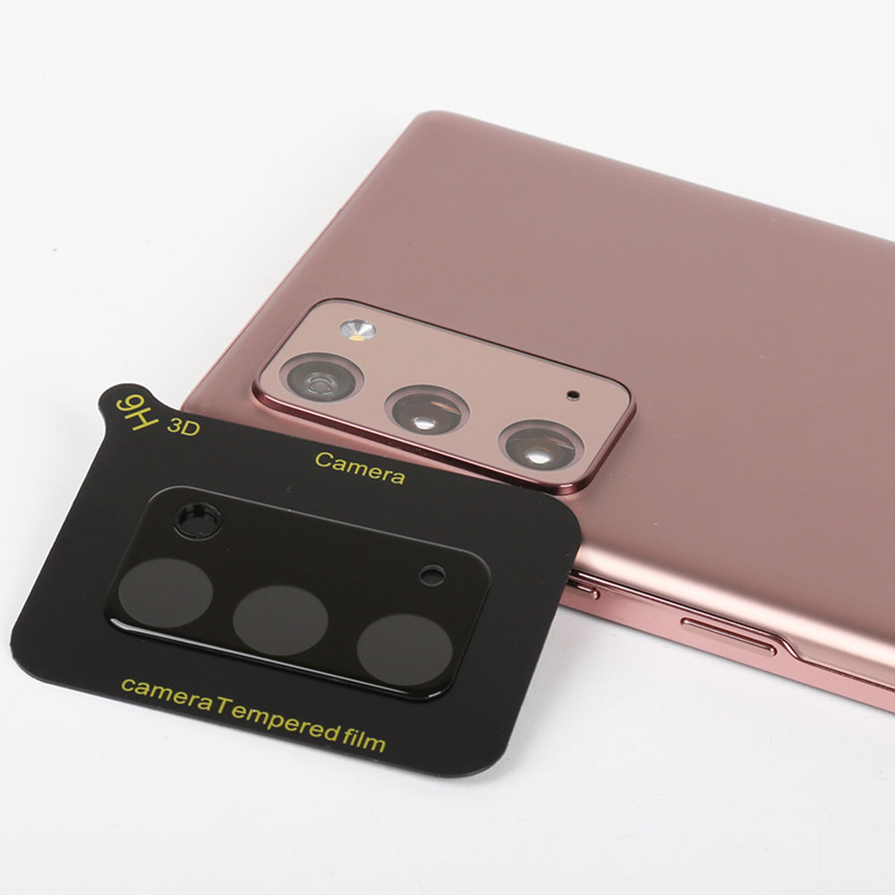 Zaščitna folija za zadnjo kamero Lito S+ za Samsung Galaxy Note 20 5G N981 / Note 20 N980, Kaljeno steklo, Črna