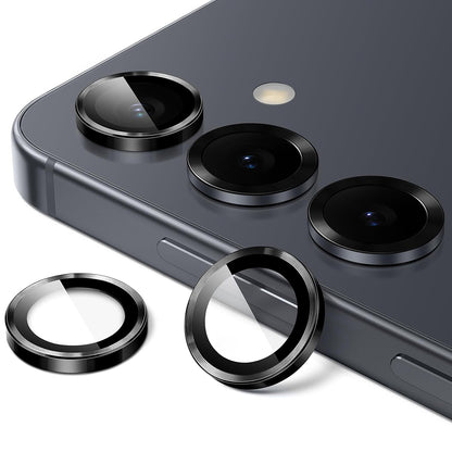 Zaščitna folija za zadnjo kamero Lito S+ za Samsung Galaxy S26 Plus / S26, Kaljeno steklo, Črna