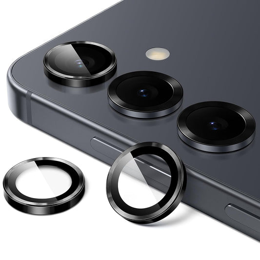 Zaščitna folija za zadnjo kamero Lito S+ za Samsung Galaxy S26 Plus / S26, Kaljeno steklo, Črna