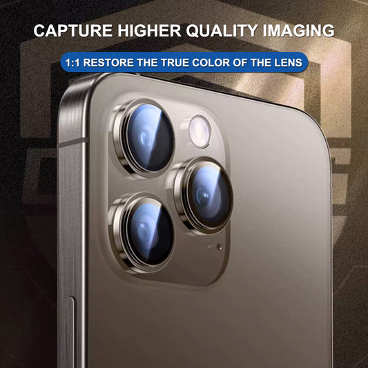 Zaščitna folija Lito Titanium AR za zadnjo kamero Apple iPhone 17 Air, Kaljeno steklo, Črna