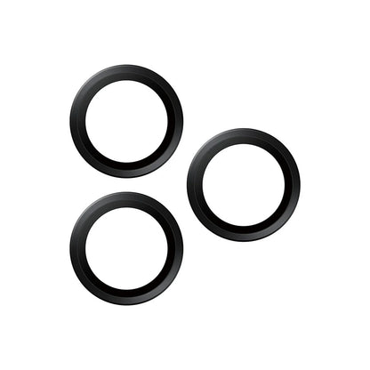 Zaščitna folija za zadnjo kamero PanzerGlass Hoops za Apple iPhone 17 Pro Max / 17 Pro / 16 Pro Max / 16 Pro, Kaljeno steklo, Črna