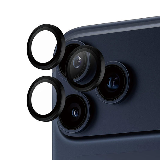 Zaščitna folija za zadnjo kamero PanzerGlass Hoops za Apple iPhone 17 Pro Max / 17 Pro / 16 Pro Max / 16 Pro, Kaljeno steklo, Črna