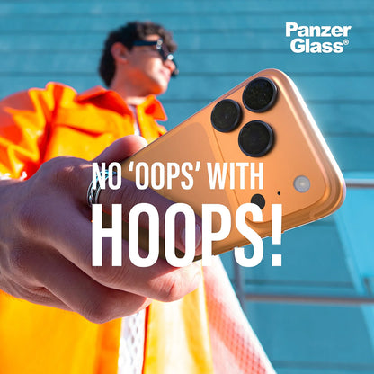 Zaščitna folija za zadnjo kamero PanzerGlass Hoops za Apple iPhone 17 Pro, Kaljeno steklo, Prozorno