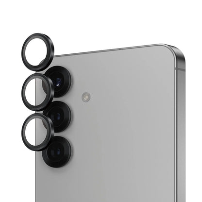 Zaščitna folija za zadnjo kamero PanzerGlass Hoops za Samsung Galaxy S25 S931, Kaljeno steklo, Črna