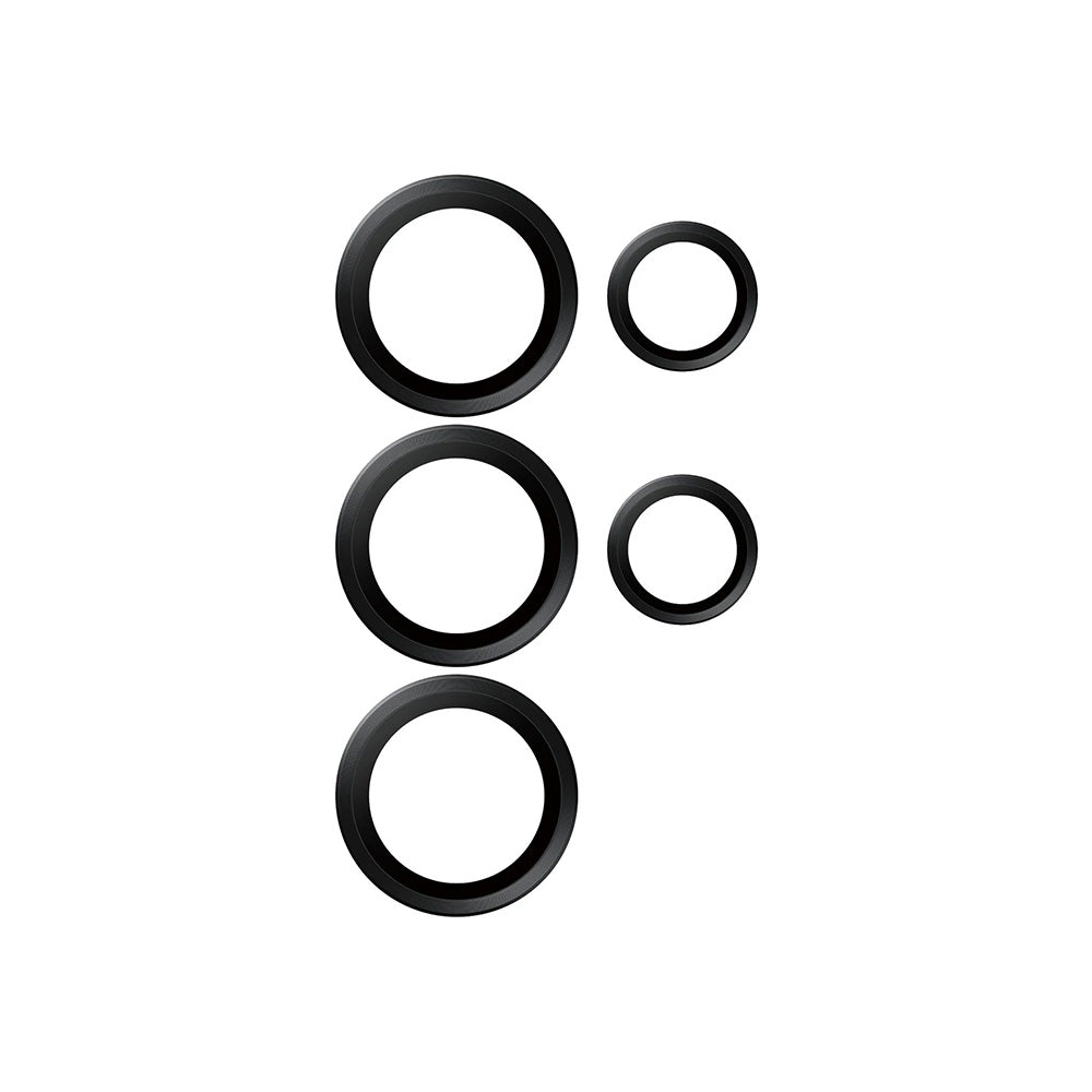 Zaščitna folija za zadnjo kamero PanzerGlass Hoops za Samsung Galaxy S25 Ultra S938, Kaljeno steklo, Črna