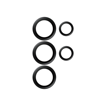Zaščitna folija za zadnjo kamero PanzerGlass Hoops za Samsung Galaxy S25 Ultra S938, Kaljeno steklo, Črna