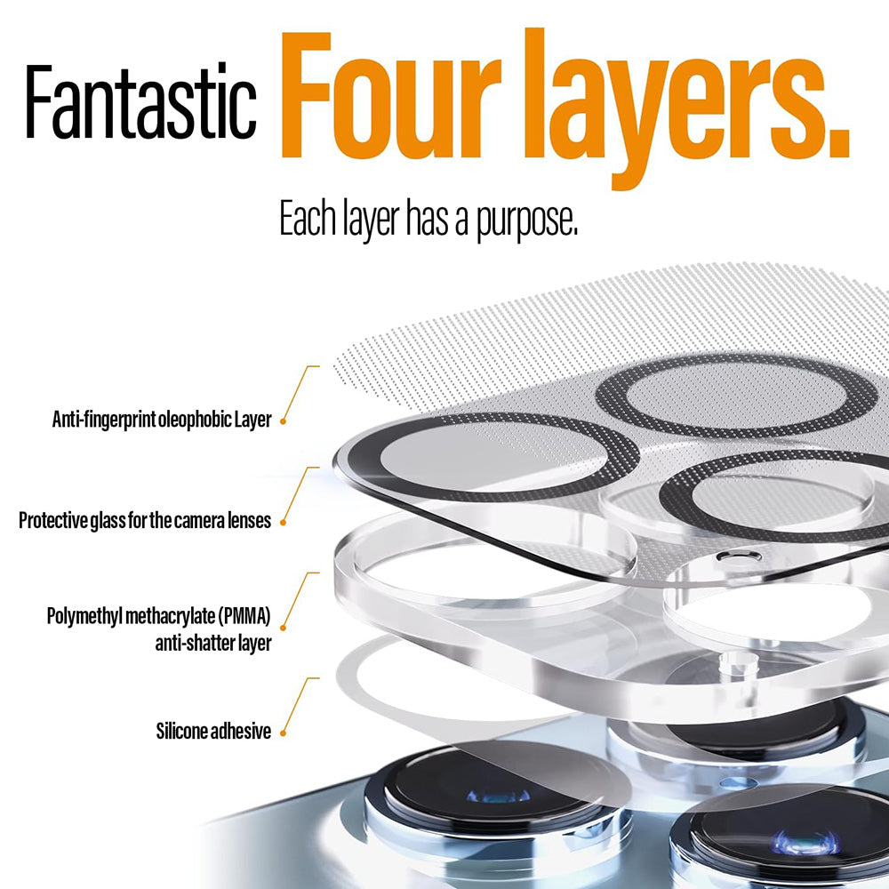 Zaščitna folija za zadnjo kamero PanzerGlass PicturePerfect za Apple iPhone 17 Pro, Kaljeno steklo, Prozorno