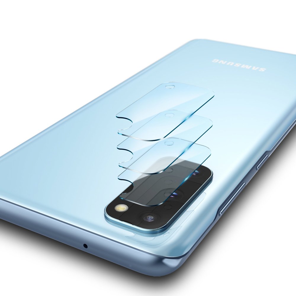 Zaščitna folija za zadnjo kamero Ringke IDGL za Samsung Galaxy S20 5G G981 / S20 G980, Kaljeno steklo, Set 3 kosi, Prozorna