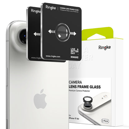Zaščitna folija Ringke za zadnjo kamero Apple iPhone 17 Air, Kaljeno steklo, Črna