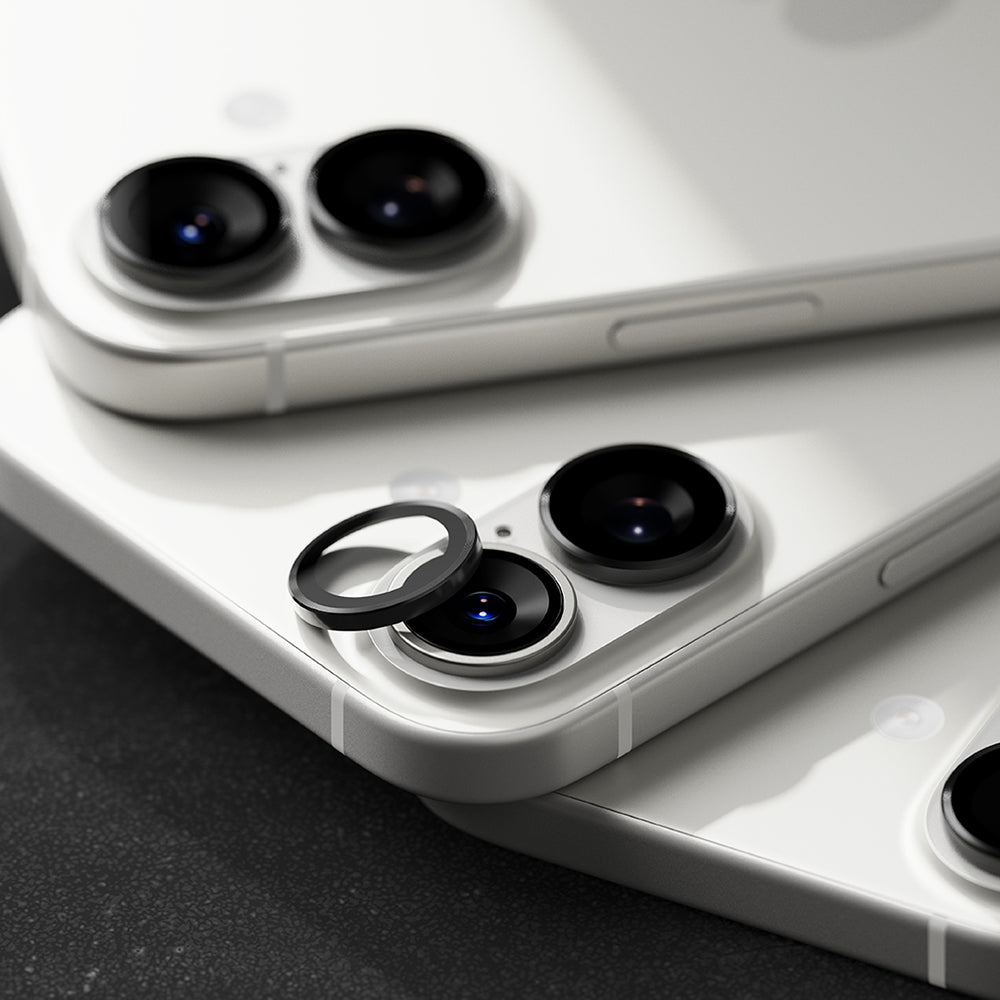 Zaščitna folija Ringke za zadnjo kamero Apple iPhone 17, Kaljeno steklo, Črna