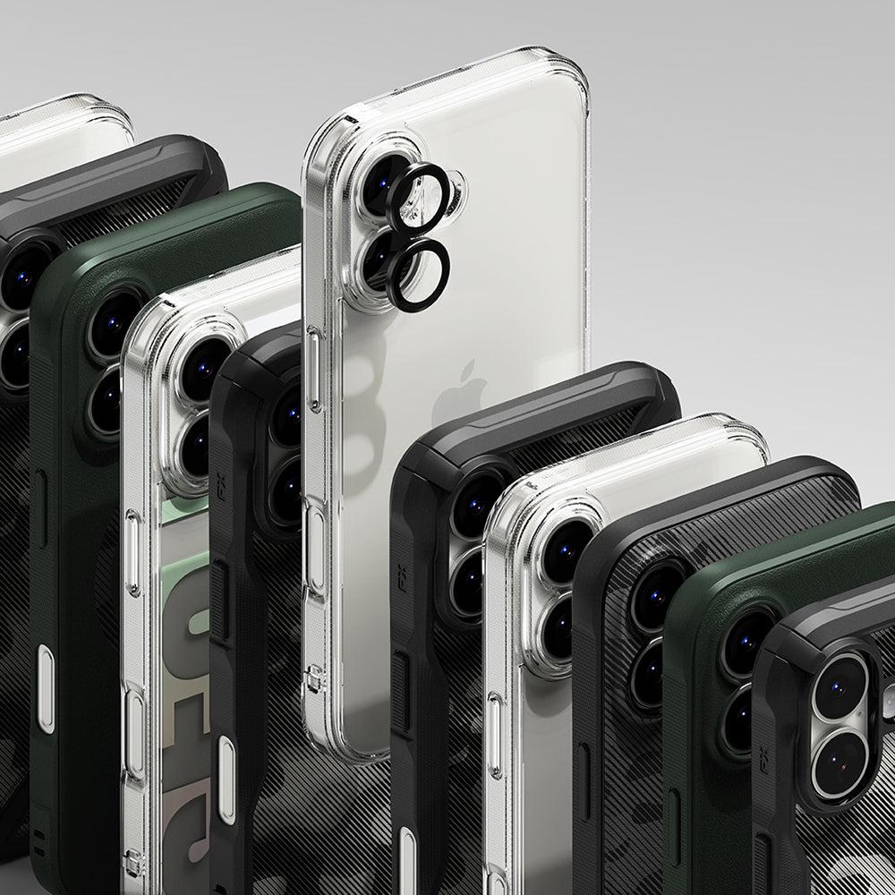 Zaščitna folija Ringke za zadnjo kamero Apple iPhone 17, Kaljeno steklo, Črna