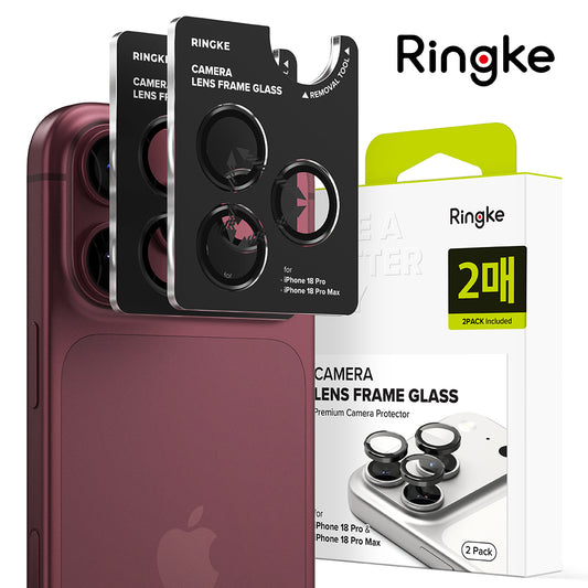Zaščitna folija za zadnjo kamero Ringke za Apple iPhone 18 Pro / 18 Pro Max, kaljeno steklo, komplet 2 kosa, prozorna