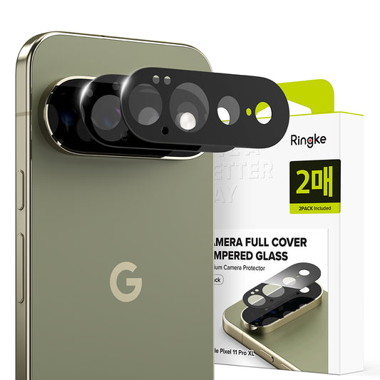 Zaščitna folija za zadnjo kamero Ringke za Google Pixel 11 Pro XL, kaljeno steklo, komplet 2 kosa, črna
