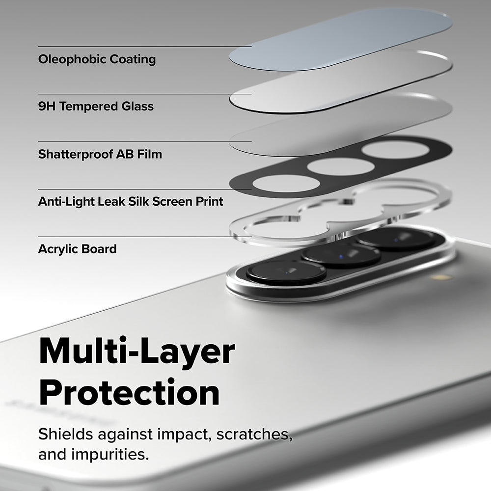 Zaščitna folija za zadnjo kamero Ringke za Samsung Galaxy A57 5G / A37 5G, Kaljeno steklo, Set 2 kosa, Prozorna