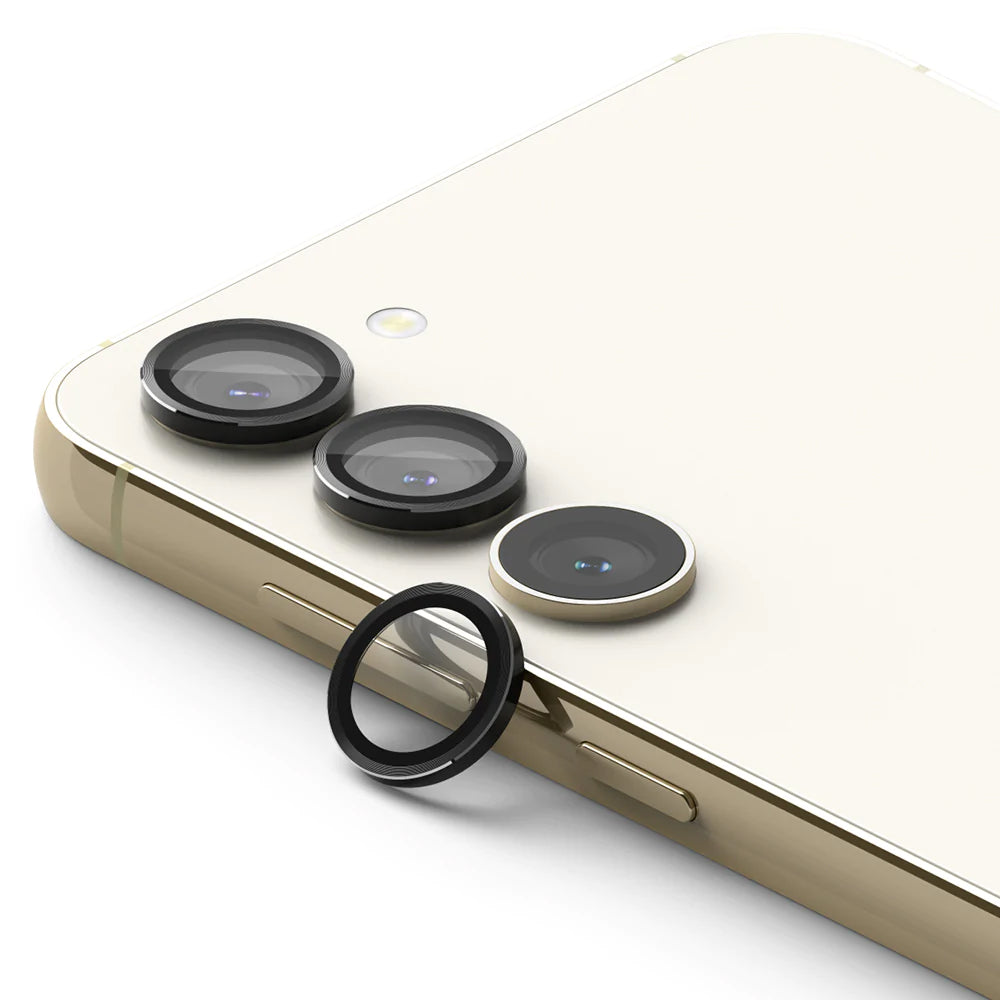 Zaščitna folija za zadnjo kamero Ringke za Samsung Galaxy S23+ S916 / S23 S911, Kaljeno steklo, Črna