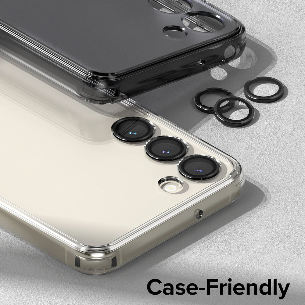 Zaščitna folija za zadnjo kamero Ringke za Samsung Galaxy S23+ S916 / S23 S911, Kaljeno steklo, Črna
