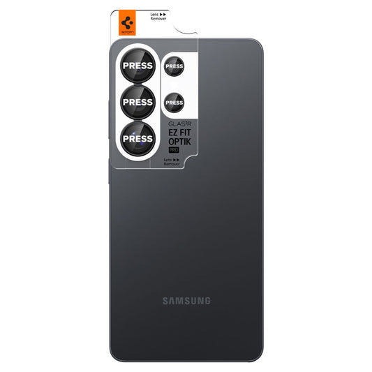 Zaščitna folija za zadnjo kamero Spigen GlastR EZ FIT Optik Pro HD za Samsung Galaxy S26 Ultra S948, Kaljeno steklo, Set 2 kosa, Črna