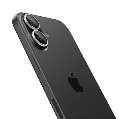 Zaščitna folija za zadnjo kamero Spigen GlastR EZ FIT Optik Pro za Apple iPhone 17 / 16 Plus / 16, Kaljeno steklo, Komplet 2 kosa, Srebrna