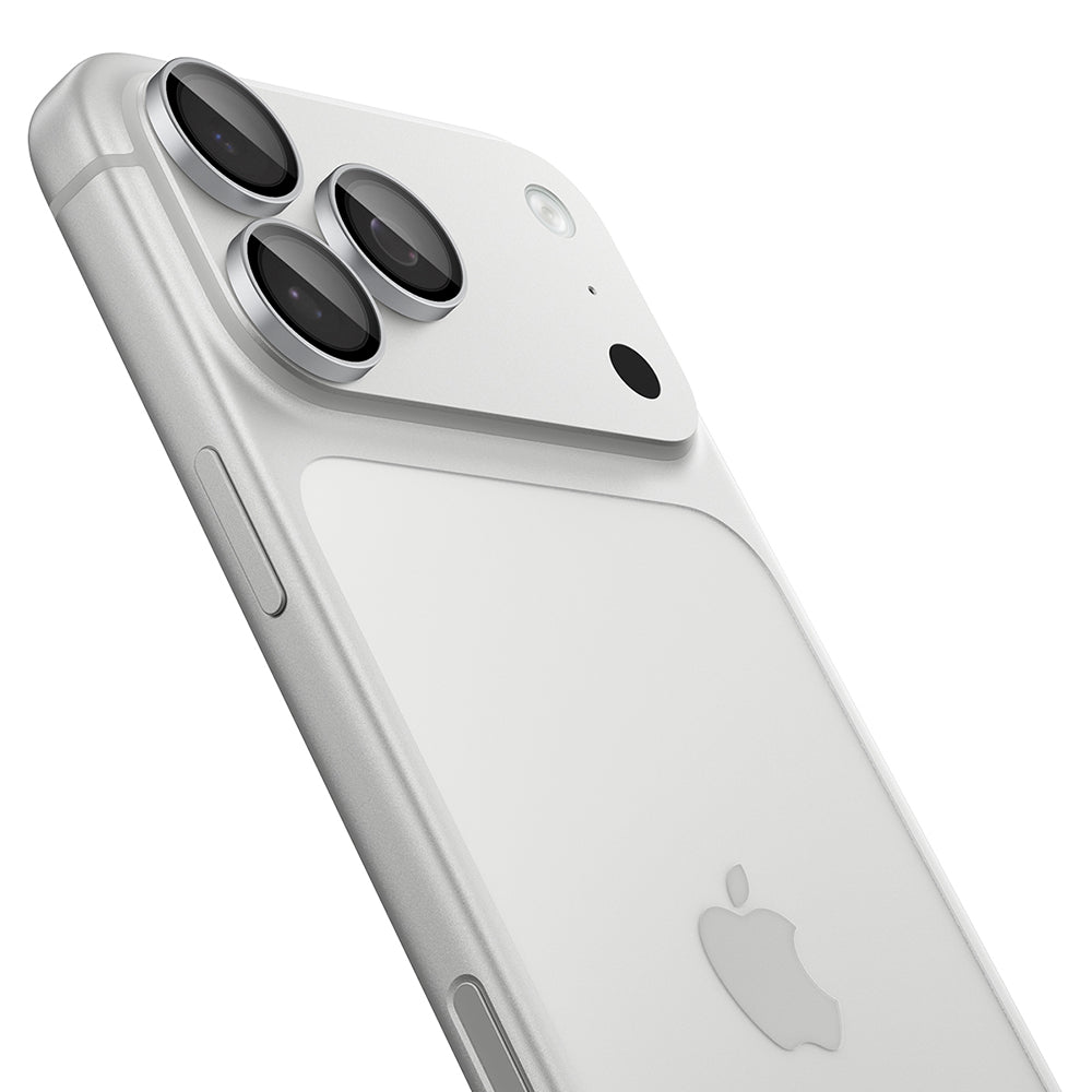 Spigen GlastR EZ FIT Optik Pro Rear Camera Protective Film for Apple iPhone 18 Pro / 18 Pro Max, Tempered Glass, Set of 2 pieces, Silver AGL12046