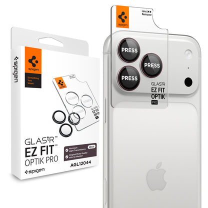 Zaščitna folija za zadnjo kamero Spigen GlastR EZ FIT Optik Pro za Apple iPhone 18 Pro / 18 Pro Max, kaljeno steklo, komplet 2 kosa, vijolična AGL12044