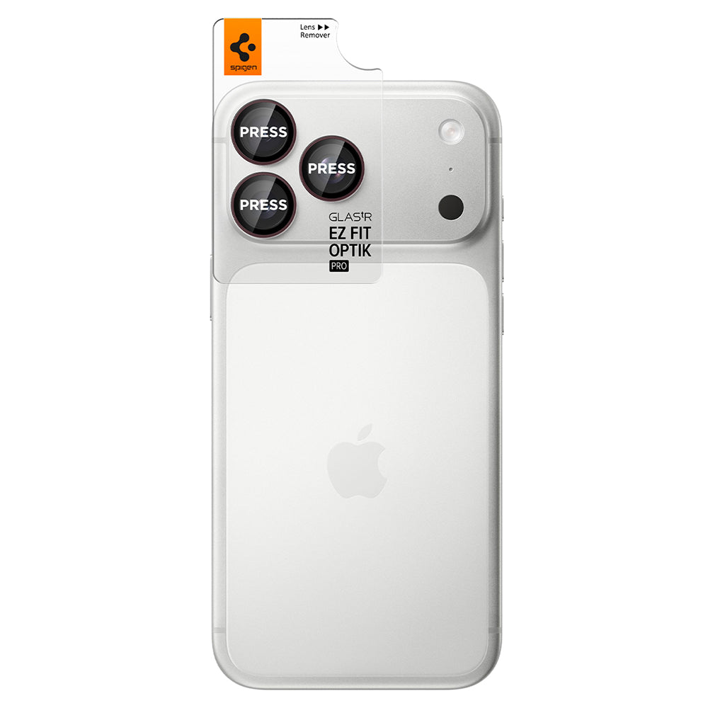 Zaščitna folija za zadnjo kamero Spigen GlastR EZ FIT Optik Pro za Apple iPhone 18 Pro / 18 Pro Max, kaljeno steklo, komplet 2 kosa, vijolična AGL12044