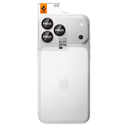 Zaščitna folija za zadnjo kamero Spigen GlastR EZ FIT Optik Pro za Apple iPhone 18 Pro / 18 Pro Max, kaljeno steklo, komplet 2 kosa, vijolična AGL12044