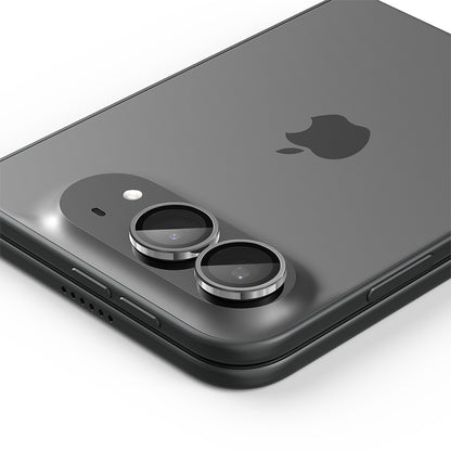 Zaščitna folija za zadnjo kamero Spigen GlastR EZ FIT Optik Pro za Apple iPhone Duo, kaljeno steklo, komplet 2 kosa, siva AGL12012
