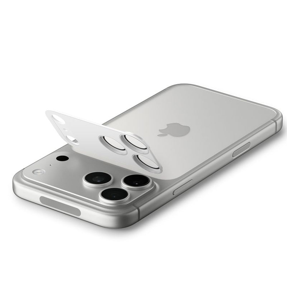 Zaščitna folija za zadnjo kamero Spigen GlastR EZ FIT Optik Pro XL za Apple iPhone 17 Pro Max, Kaljeno steklo, Srebrna AGL10652