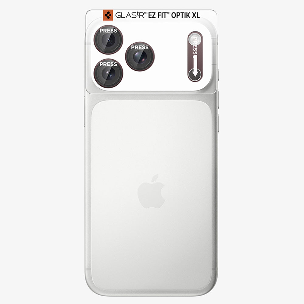 Zaščitna folija za zadnjo kamero Spigen GlastR EZ FIT Optik Pro XL za Apple iPhone 18 Pro Max, kaljeno steklo, bordo AGL12040