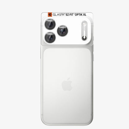 Spigen GlastR EZ FIT Optik Pro XL Rear Camera Protective Film for Apple iPhone 18 Pro, Tempered Glass, Silver AGL12038