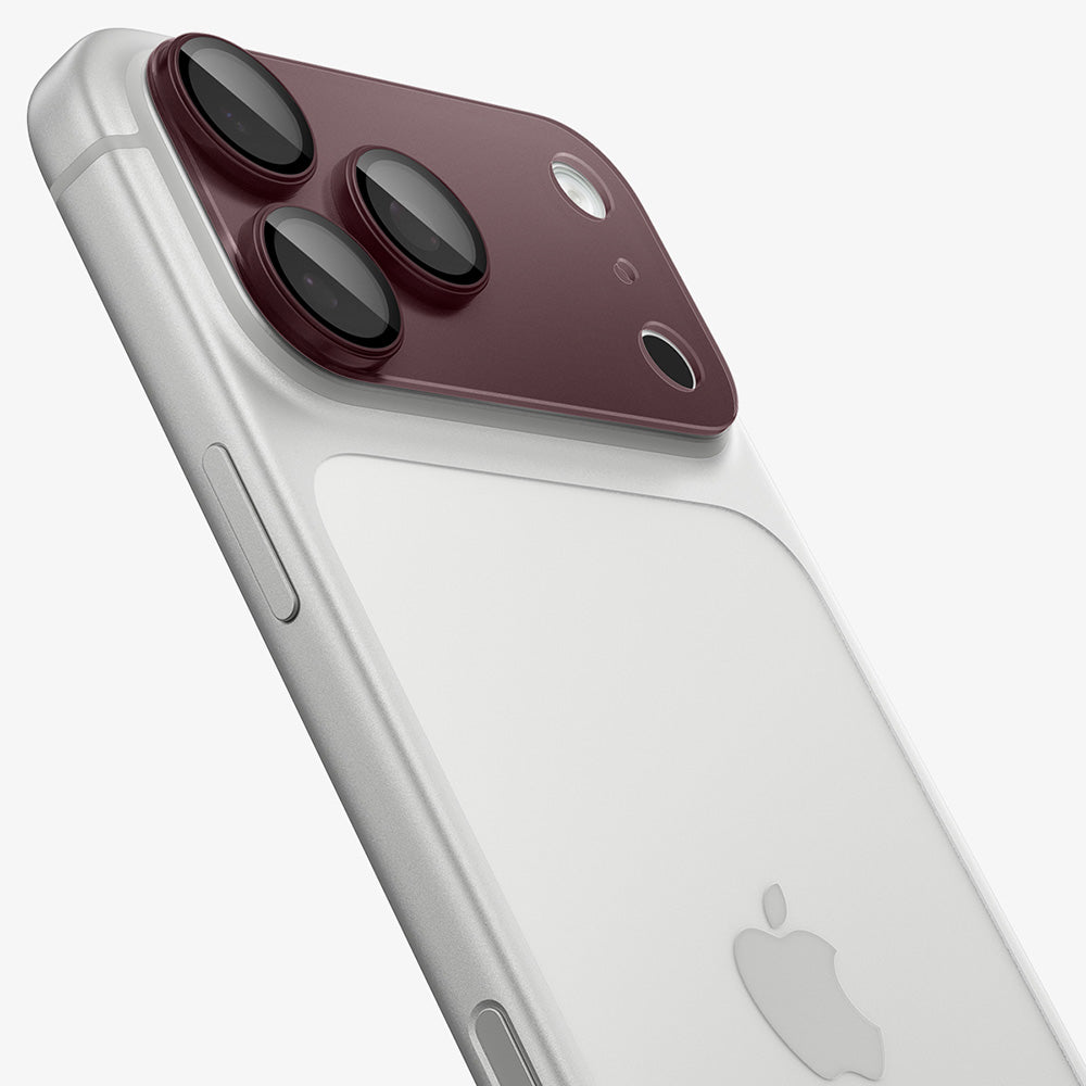 Zaščitna folija za zadnjo kamero Spigen GlastR EZ FIT Optik Pro XL za Apple iPhone 18 Pro, kaljeno steklo, bordo AGL12036