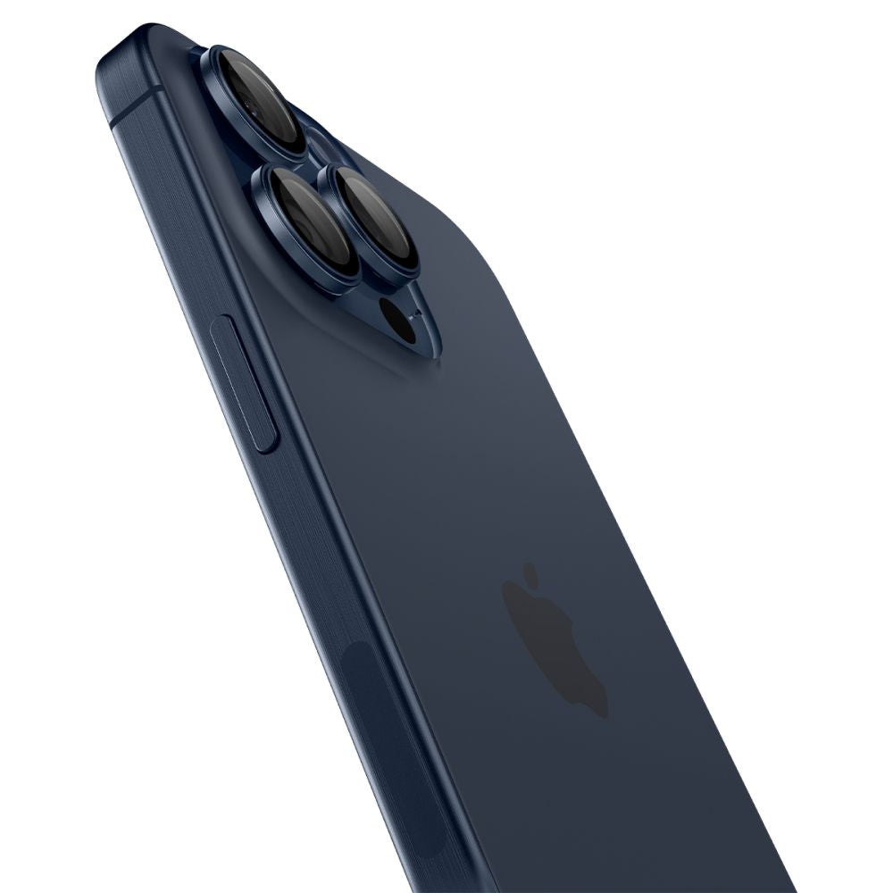 Zaščitna folija za zadnjo kamero Spigen GlastR EZ FIT Optik Pro za Apple iPhone 16 Pro Max / 16 Pro, Kaljeno steklo, Set 2 kosa, Modra